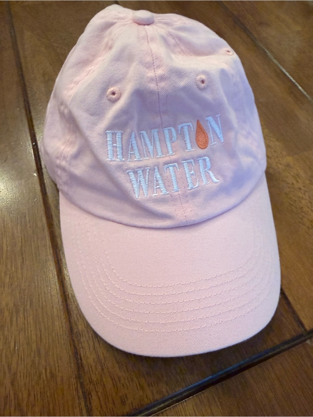 Pink Hampton Water Baseball Cap Preppy Hamptons Clean Girl Soft Athleisure